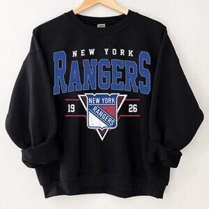 1926 New York Rangers Ice Hockey Retro Graphic Crewneck Sweatshirt